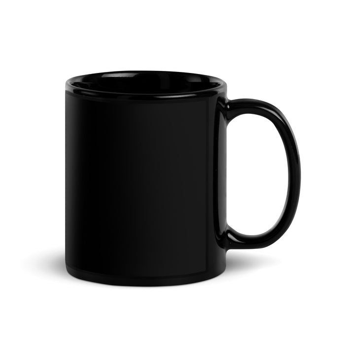 Soldering Iron to Board - Black Glossy Mug