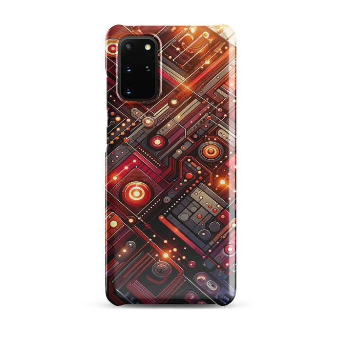 Vivid Red Circuit Board Snap case for Samsung®