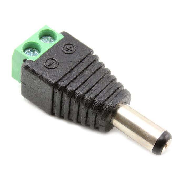 Male 2.1mm x 5.5mm DC Power Plug Jack Adapter