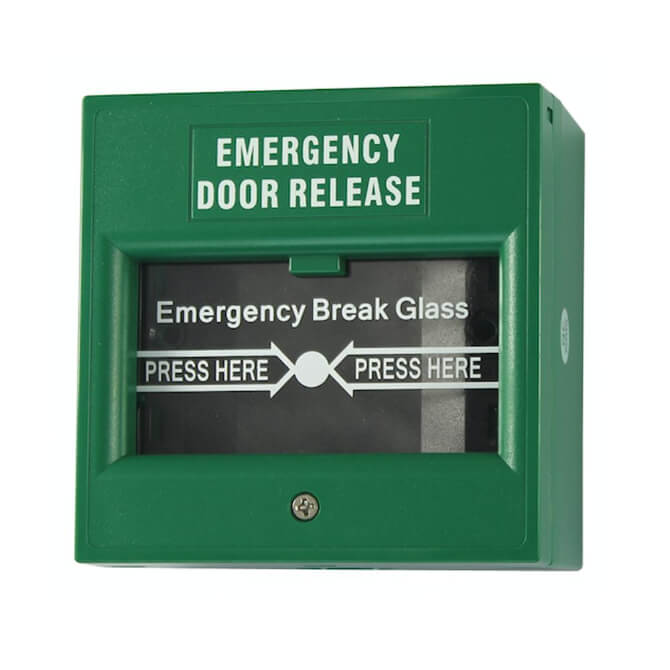 Break Glass Emergency Exit Button — Ripple Security and Technology