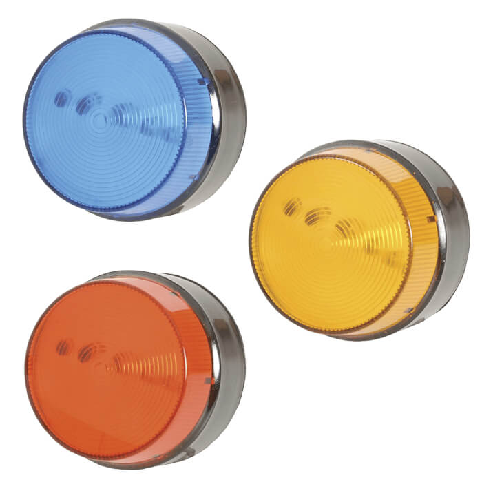 Weatherproof Strobe Light Amber Red Blue 12V LED-Ripple Security and Technology